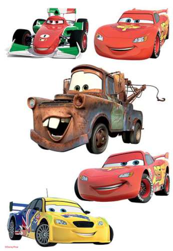Lightning Mcqueen Edible Icing Character Sheet - Click Image to Close